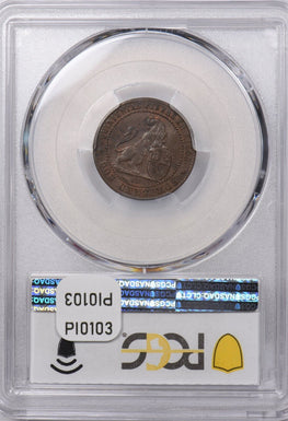 Spain 1870 OM 2 Centimos Lion animal PCGS MS 62 BROWN PI0103 combine shipping