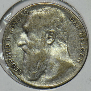 Belgium 1901 50 Centimes Lion animal 151681 combine shipping