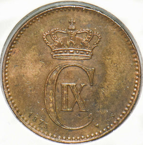 Denmark 1875 2 Ore Dolphin animal 293244 combine shipping