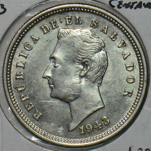 El Salvador 1943 25 Centavos 491242 combine shipping