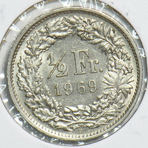 Switzerland 1969 1/2 Franc 240562 combine shipping
