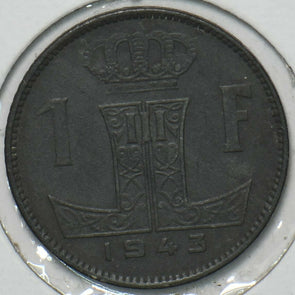 Belgium 1943 Franc Lion animal 152012 combine shipping