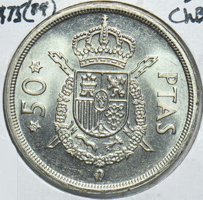 Spain 1975 50 Pesetas Choice BU 84 198461 combine shipping