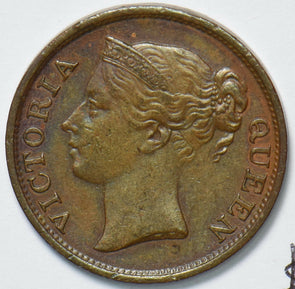 Straits Settlements 1845 1/2 Cent I0499 combine shipping