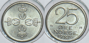 Norway 1976 25 Ore 904784 combine shipping