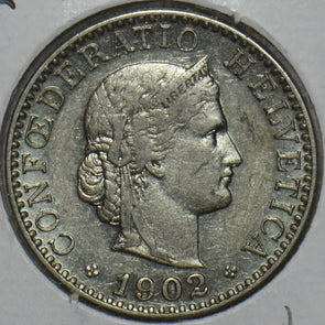 Switzerland 1902 20 Rappen 152235 combine shipping