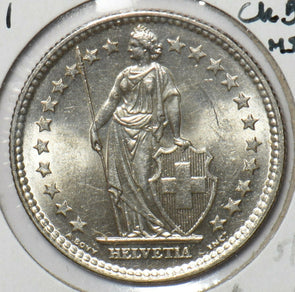 Switzerland 1961 2 Francs Ch BU 295486 combine shipping