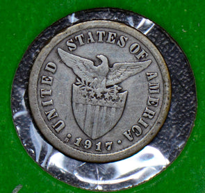 Philippines 1917 10 Centavos silver  190149 combine shipping