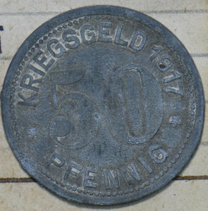 German States 1917 Hohscheid 50 Pfennig Zink 292544 combine shipping