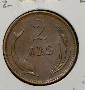 Denmark 1902 2 Ore  290346 combine shipping