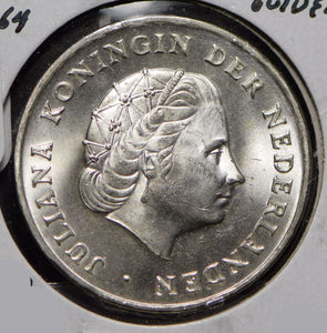 Netherlands 1964 Gulden Lion animal  190599 combine shipping