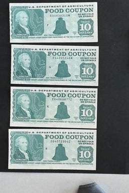 US 1993 -97 USDA $10 Food Coupons AU Lot of 12 RC0715 combine shipping