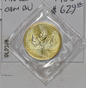 1983 Gold Canada Maple Leaf 1/4oz GEM Bu GL0308