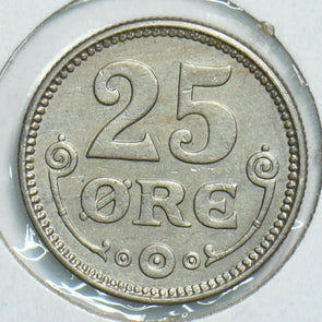 Denmark 1922 25 Ore UNC D0100 combine shipping
