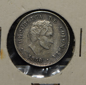 Colombia 1938 10 Centavos silver  290289 combine shipping