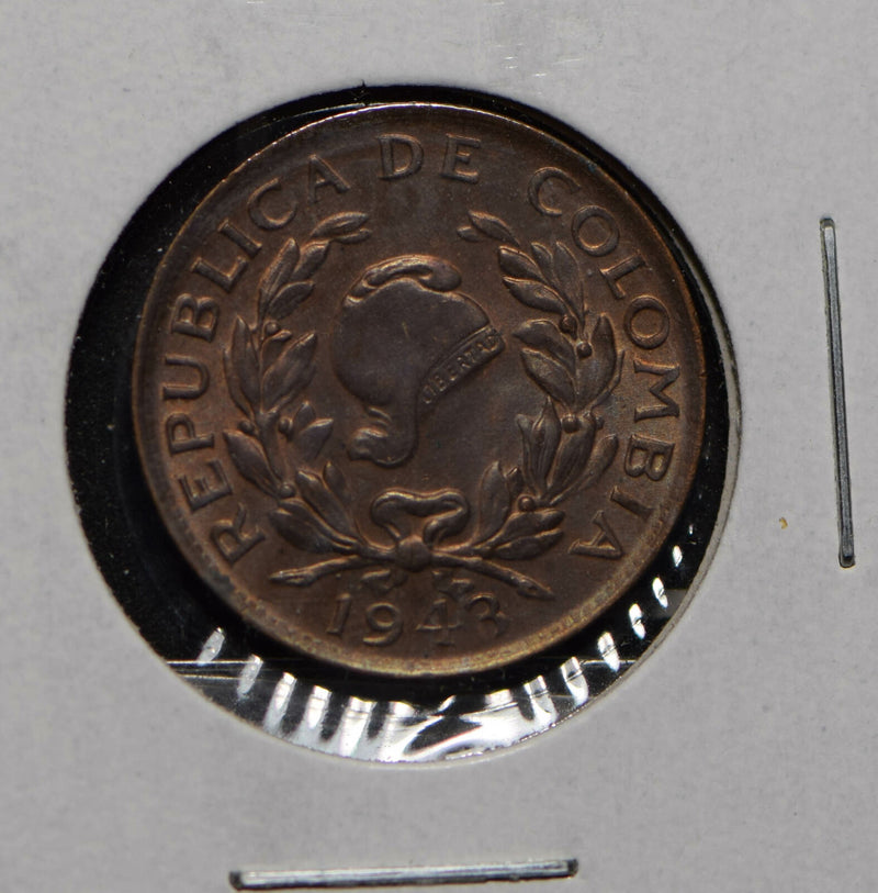 Colombia 1943 5 Centavos  290287 combine shipping