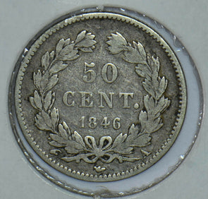 France 1846 Louis Phillipe I 50 Centimes 290596 combine shipping