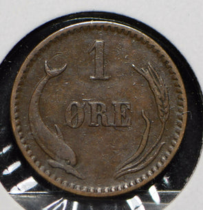 Denmark 1887 Ore Dolphin animal  901470 combine shipping