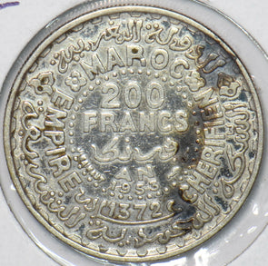 Morocco 1953 AH 1372 200 Francs 194665 combine shipping