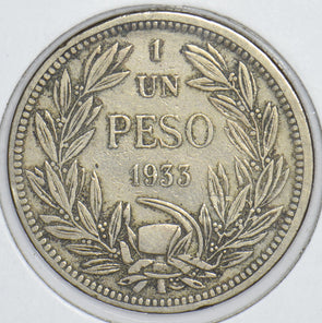 Chile 1933 Peso Condor animal 291181 combine shipping