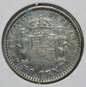 Spain 1900 50 Centimos Lion animal 294530 combine shipping