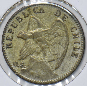 Chile 1907 S 20 Centavos Condor animal 295170 combine shipping