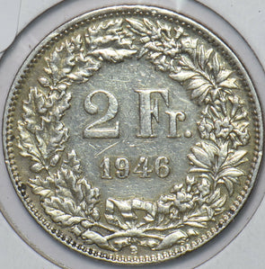Switzerland 1946 2 Francs 194640 combine shipping
