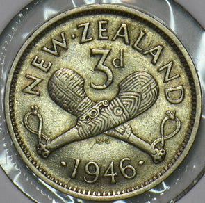 New Zealand 1946 3 Pence 903742 combine shipping