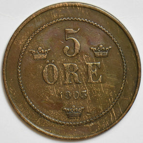 Sweden 1903 5 Ore 298111 combine shipping