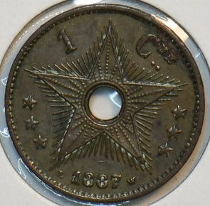 Belgium Congo 1887 Centime 152034 combine shipping