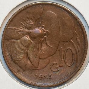 Italy 1923 R 10 Centesimi Honey Bee animal 193974 combine shipping