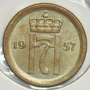 Norway 1957 10 Ore BU 153344 combine shipping