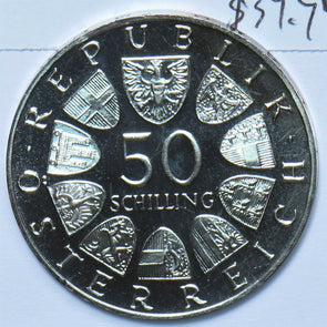 Austria 1967 50 Schilling Proof Blue Danube Waltz 490770 combine shipping