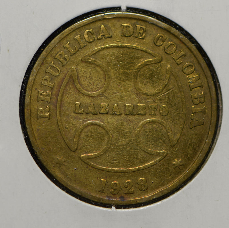 Colombia 1928 50 Centavos  290302 combine shipping