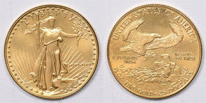 1986 25 Dollars gold 1/2oz Gold Eagle GL0257 combine shipping