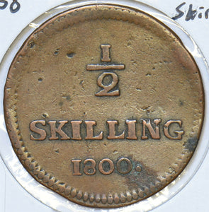 Sweden 1800 1/2 Skilling 197098 combine shipping