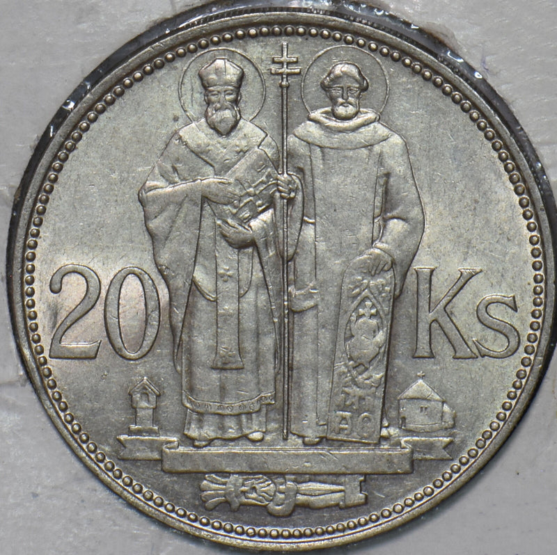Slovakia 1941 20 Korun St. Cyril and St. Methodius 295037 combine shipping