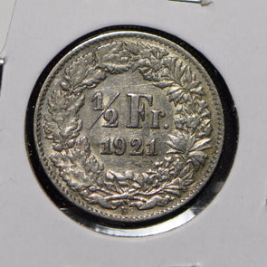 Switzerland 1921 1/2 Franc  900681 combine shipping