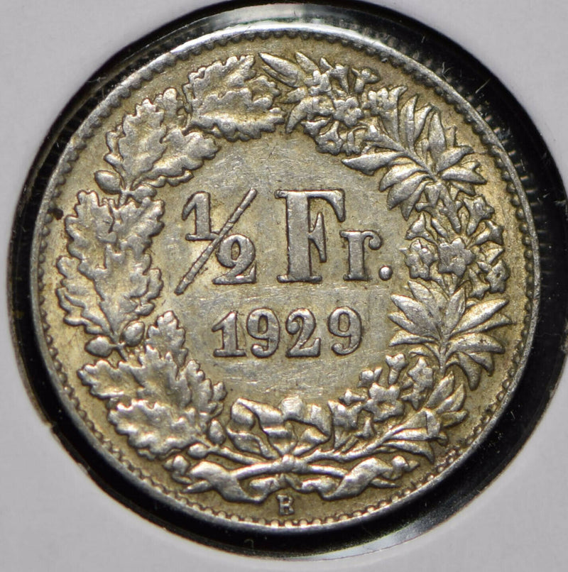 Switzerland 1929 1/2 Franc  150062 combine shipping