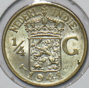Netherlands East Indies 1941 P 1/4 Gulden 151489 combine shipping