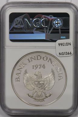 Indonesia 1974 5000 Rupiah silver NGC PF 68UC Conservation Series Orangutan NG13