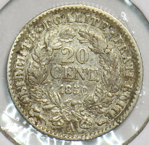 France 1850 A 20 Centimes 153301 combine shipping