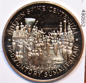 1969 Medal Buffalo animal Proof Golden Spike Centennia Commemorative 490552 com