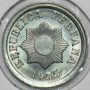 Peru 1955 2 Centavos 297668 combine shipping