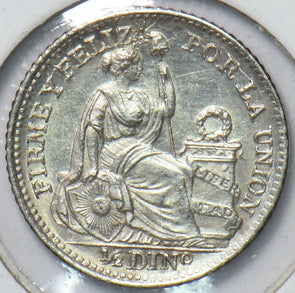 Peru 1907 1/2 Dinero 293809 combine shipping