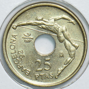 Spain 1990 25 Pesetas 198404 combine shipping
