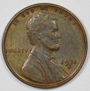 1931-S Lincoln Wheat Cent AU U0394