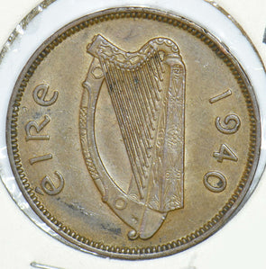 Ireland 1940 1/2 Penny Sow with piglets animal 291843 combine shipping