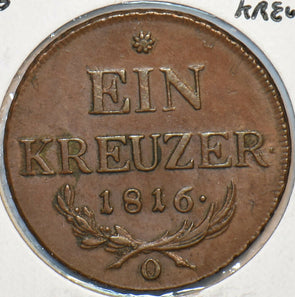 Austria 1816 O Kreuzer Eagle animal 295935 combine shipping