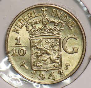 Netherlands East Indies 1942 S 1/10 Gulden 199181 combine shipping